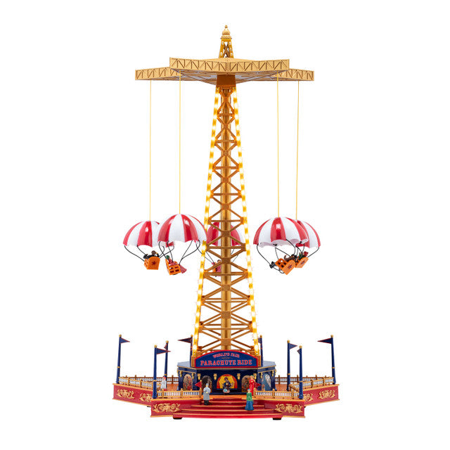 18" Mr. Christmas 90th Anniversary World’s Fair Parachute Ride Animated Musical LED Holiday Décor