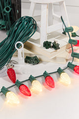 250' Outdoor Christmas Lighting Kit - Warm White/Red