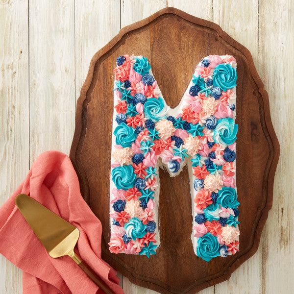 Wilton Numbers and Letters Cake Pan plus shapes, 10-Piece Alphabet
