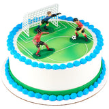 Soccer Kick Off Cake Topper Decoration Set