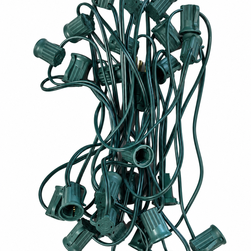 C9 Socket Cord - 25' 12" Spacing