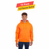 Fleece Pullover Hoodie - 10 Pack - 7.62oz/yd2  - 100% Polyester