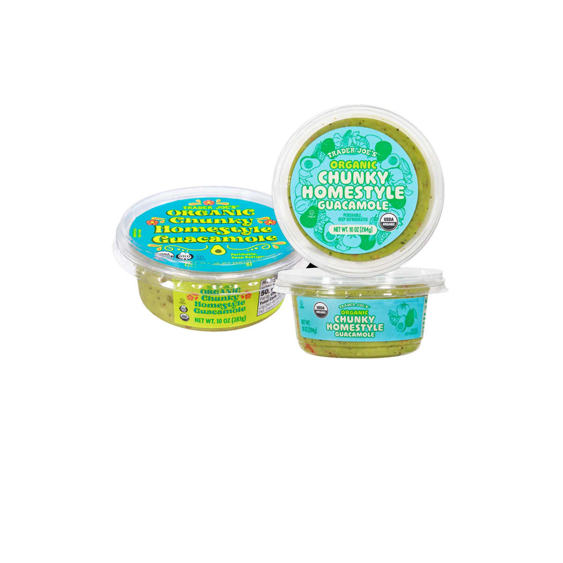 Organic Chunky Homestyle Guacamole – Fresh Hass Avocado Dip with Lime & Jalapeño