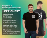 Pack: 12 Fast Printed Tees – Design Your Own Shirt with Image, Logo, or Text on Both Side (Black)