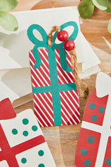 8"-10" Wooden Gift Box Ornament
