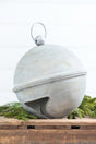 8" Weathered Tin Jingle Bell Christmas Ornament