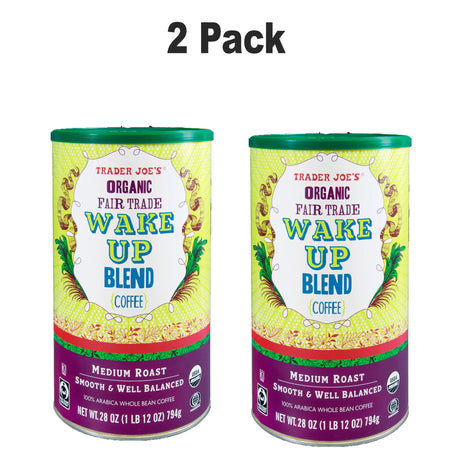 Trader Joe's Organic Fair Trade Wake Up Blend Coffee 28 oz