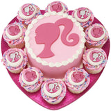 12" Heart Pink Foil Cake Board Drum perfect for Valentines Day