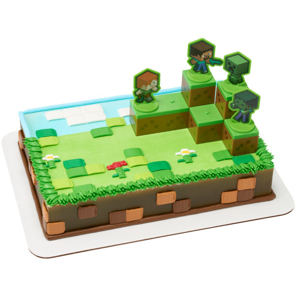 Minecraft Mobs Beware! Cake Decorating Kit Topper Set
