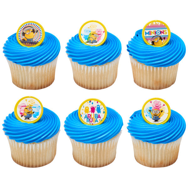 Despicable Me Minions Celebrations Cake Cupcake Rings - 144 per order