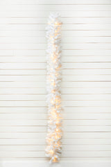 9' x 12" LED White Crystal Spruce Garland