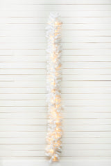 LED White Crystal Spruce Garland