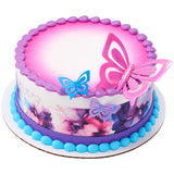 Butterfly Iridescent cupcake and cake toppers - 24 Per Order