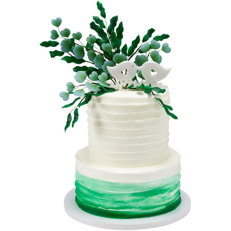 Eucalyptus Leaves Gum Paste Flowers - 12 per order