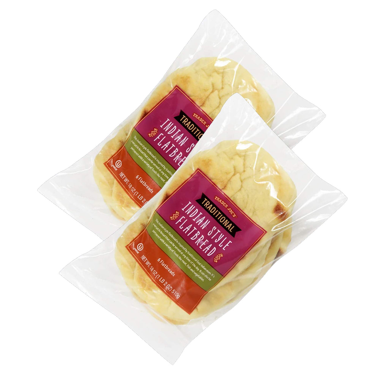 ট্রেডার জো'স ট্র্যাডিশনাল ইন্ডিয়ান স্টাইল ফ্ল্যাটব্রেড ১৮ আউন্স