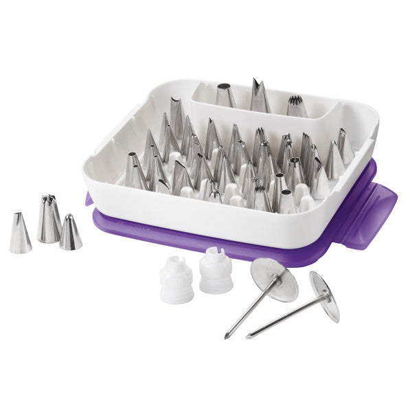 Wilton Ultimate Master Cake Decorating Tip Set with Organizer – 59 Piece