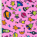 Printed Spandex Tricot Kids Space