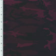 Printed Spandex Tricot Maroon Camo