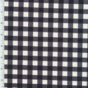 Printed Spandex Tricot Black White Checker