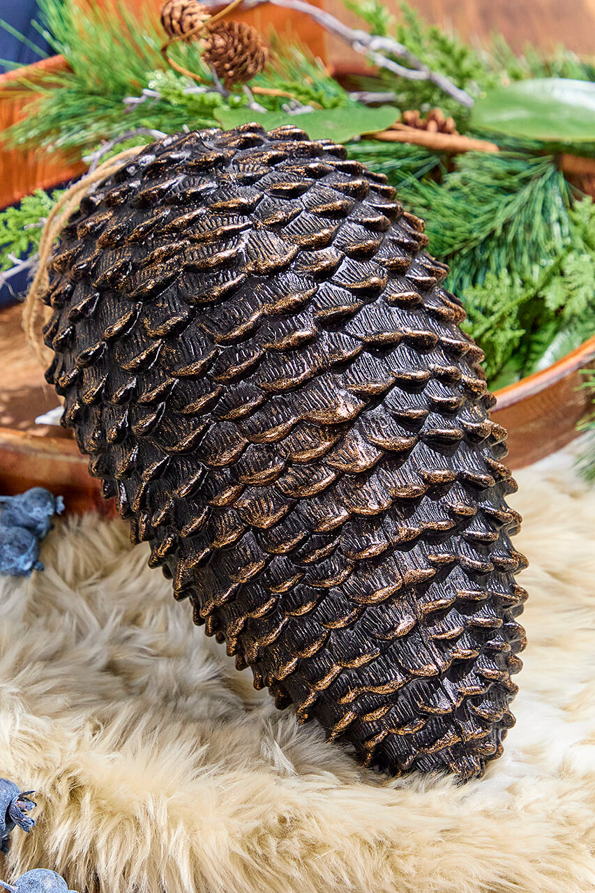 12" Pinecone Ornament