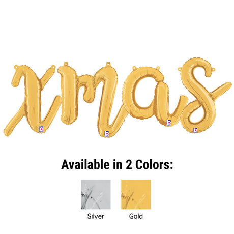 Foil Balloon XMAS Script Letters Kit