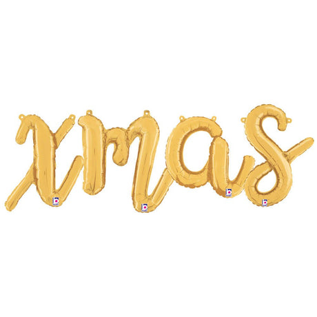 Foil Balloon XMAS Script Letters Kit