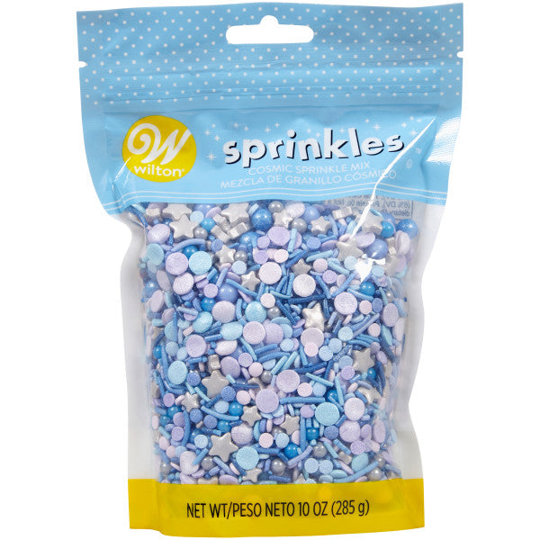 Wilton Blue Cosmic Galaxy Celestial Starry Sprinkles Mix, 10 oz.