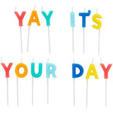 Wilton “Yay It's Your Day" Birthday Candle Pick Set, 13-Count