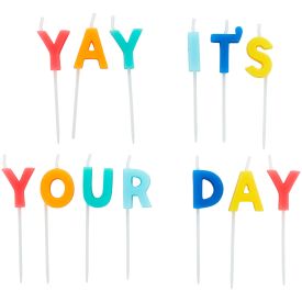 Wilton “Yay It's Your Day" Birthday Candle Pick Set, 13-Count