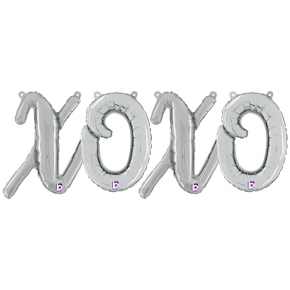 Foil Balloon XOXO Script Letters Kit