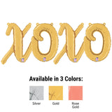 Foil Balloon XOXO Script Letters Kit