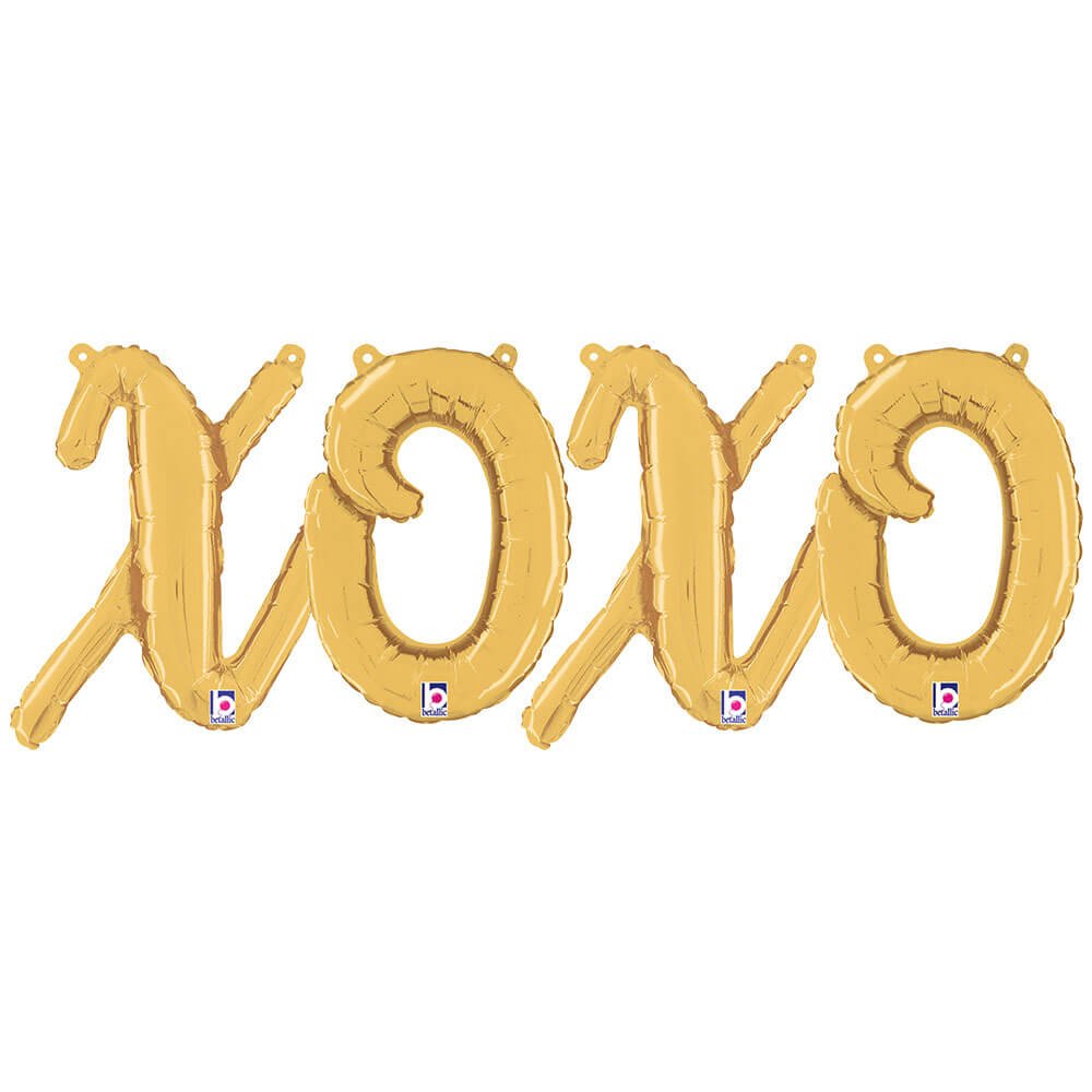 Foil Balloon XOXO Script Letters Kit