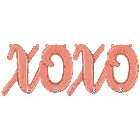 Foil Balloon XOXO Script Letters Kit