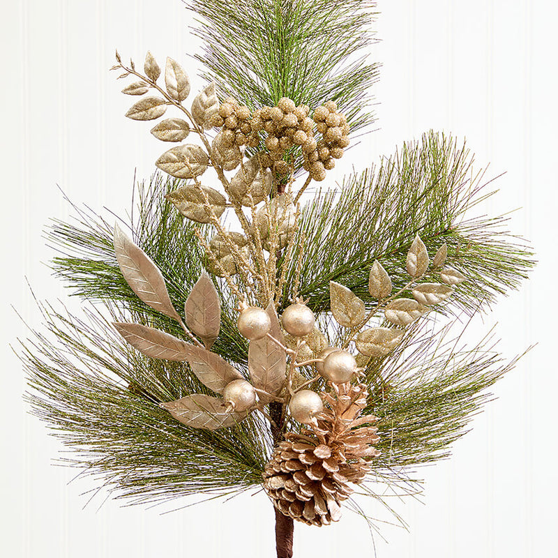 30" Berry/Cone Cedar Spray - Platinum