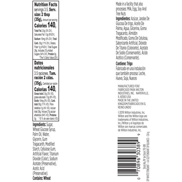 Wilton Decorator Preferred White Fondant, 4.4 oz.