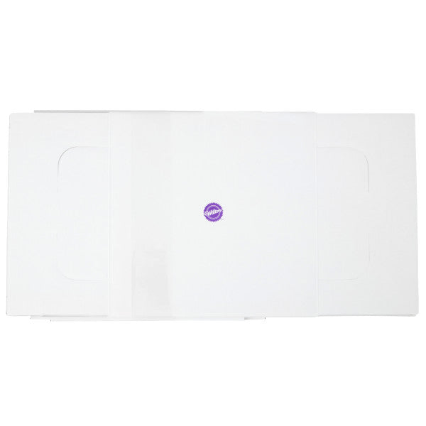 Wilton 12-Inch White Square Corrugated Cake Box, 2-Count Bakery Boxes