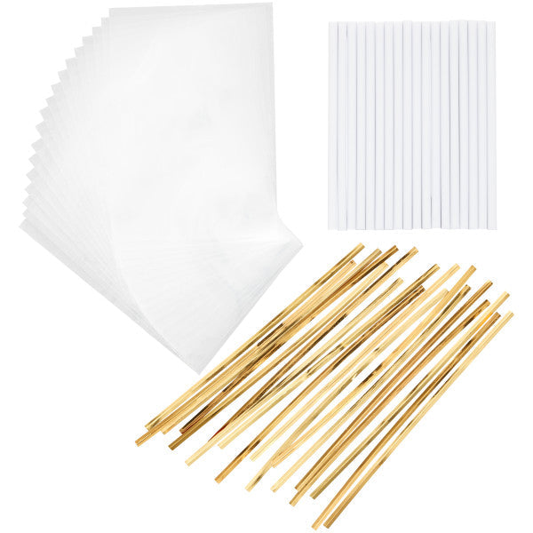 Wilton Lollipop Wrapping Kit, 18-Count