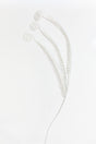 50" White Glitter Curly Spray