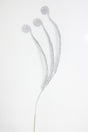 50" Silver Glitter Curly Spray