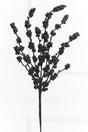 26" Black Glitter Berries Spray