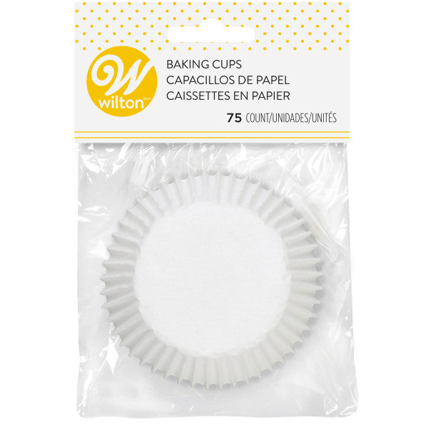 Wilton White Cupcake Liners, 75-Count