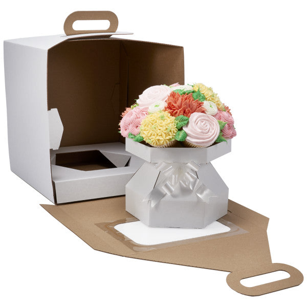 Cupcake Bouquet Display with coordinating Box – Holds 12 Cupcakes
