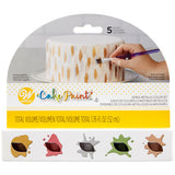 Wilton Cake Paint Set, 5-Piece Metallic Set (Gold, Silver, Copper, Red & Green)
