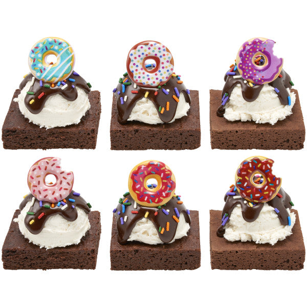 Donut Cupcake Rings, Cake Toppers Sweet One 144 rings