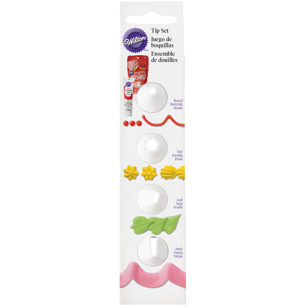 Wilton Plastic Decorating Tip Set – 4 Piece