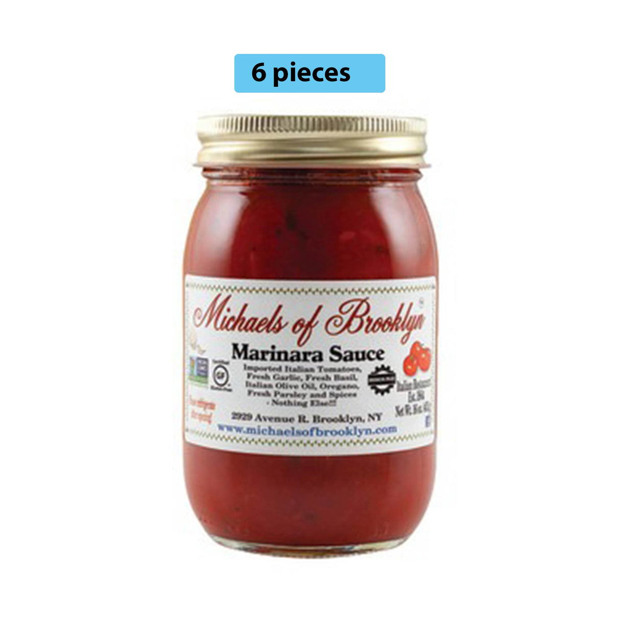 MICHAELS OF BROOKLYN MARINARA 16 OZ JAR