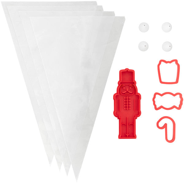 Wilton Christmas Nutcracker Cookie Decorating Kit, 12-Piece