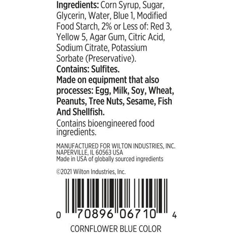 Wilton Cornflower Blue Gel Food Coloring – 1 oz.