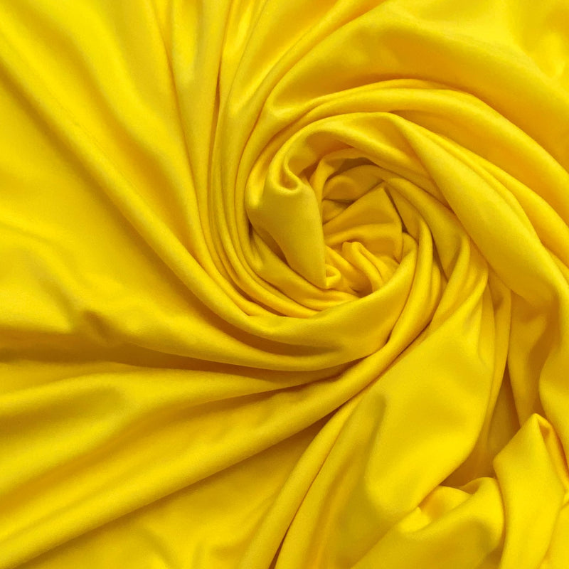 Yellow Scuba Polyester Fabric - Yellow, 59"-60" Width