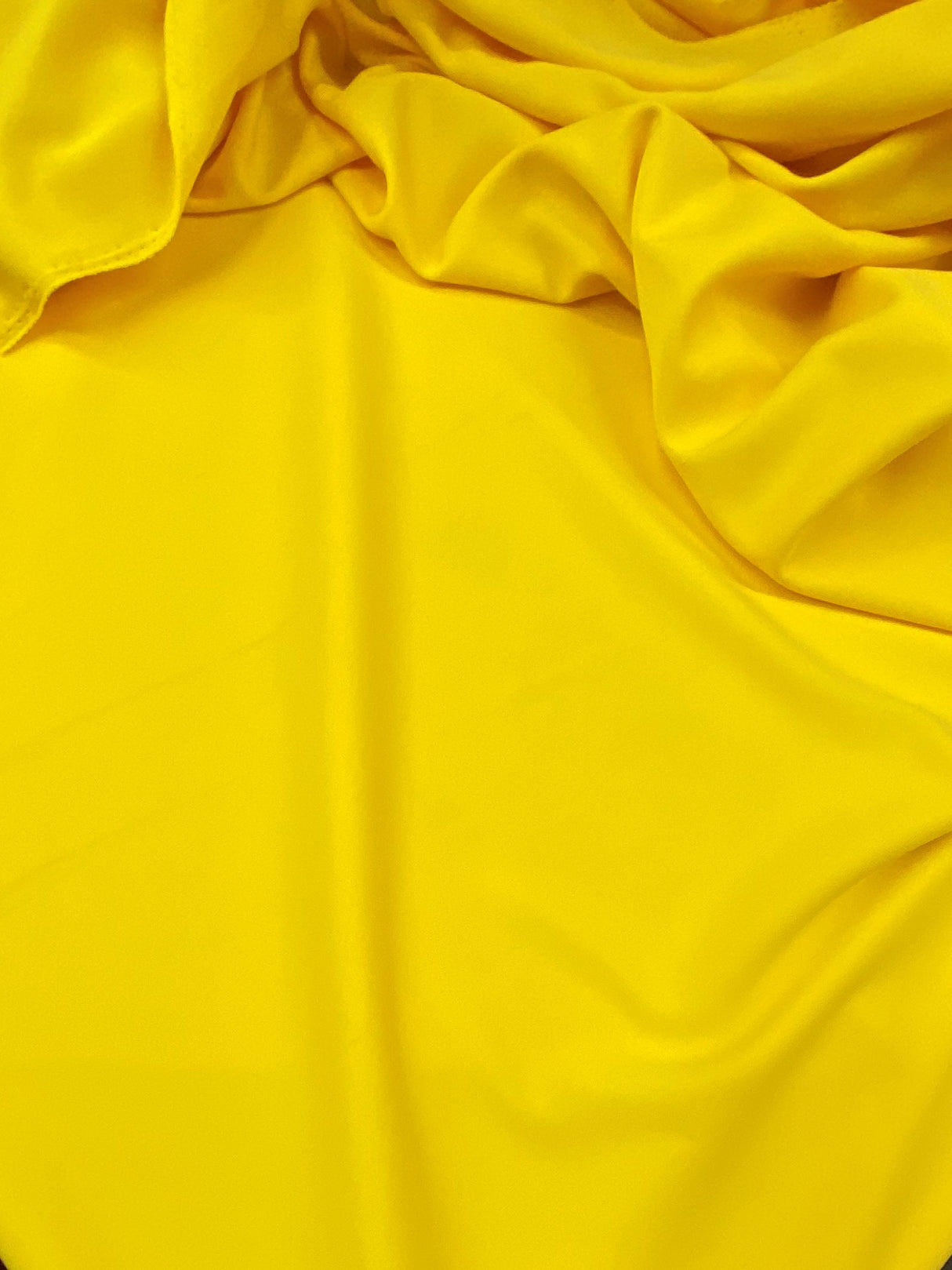 Yellow Scuba Polyester Fabric - Yellow, 59"-60" Width